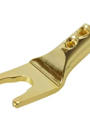 Remise supplémentaire - ELECAUDIO FC-101 Fourche cuivre pur plaqué Or 24K Ø5mm (Unité)