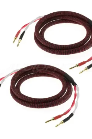 DYNAVOX Câbles d'enceintes bananes Cuivre OFC (La paire) 3m - Envoi rapide