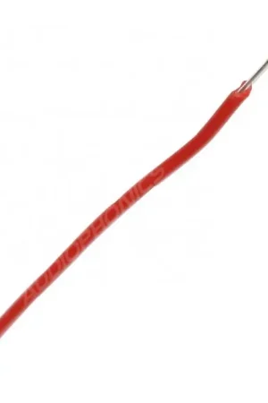 Fil de câblage monobrin Cuivre plaqué Argent PTFE 0.14mm² Rouge - Satisfait ou remboursé