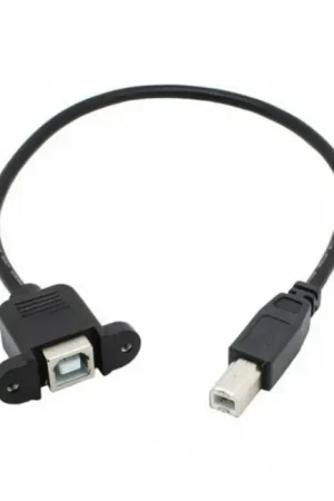 Passe cloison USB-B mâle vers USB-B femelle 30cm - Jusqu'à épuisement des stocks