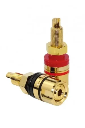 DYNAVOX Borniers isolés Plaqués Or 16mm (La paire) - Nouveauté