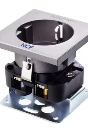 FURUTECH FT-SDS NCF (R) Embase Secteur Schuko Type F pour Distributeur Secteur Plaqué Rhodium - Réduction
