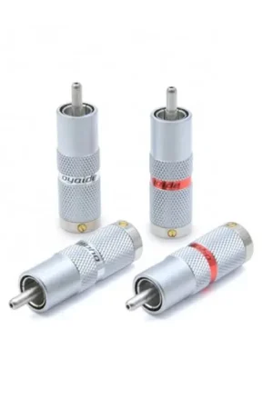 OYAIDE SLSC Connecteurs RCA Argent pur 4N Ø9mm (Set x4) - Disponible maintenant