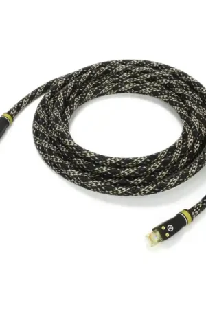 Achetez en ligne - VIABLUE EP-7 Câble Ethernet RJ45 Cat6A Cuivre OFC Plaqué Argent Blindage 1m