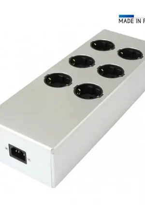 Bientôt épuisé | AUDIOPHONICS MPC6 V2 Distributeur Secteur 6 Ports Aluminium FURUTECH Argent