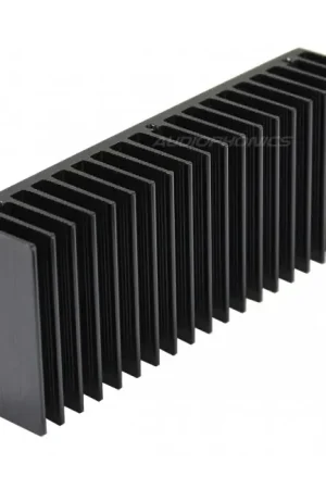Radiateur dissipateur thermique anodisé Noir 160x32x62mm - Haute qualité
