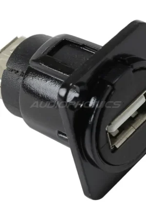 Disponible maintenant | Passe cloison Embase USB-A 2.0 femelle vers USB-A 2.0 femelle Noir