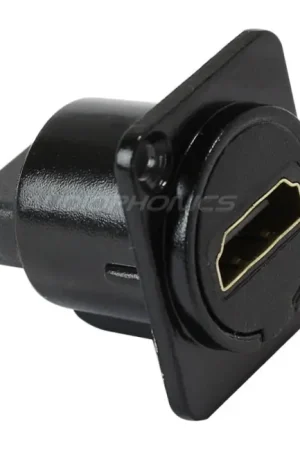 Stock limité | Passe cloison HDMI femelle vers HDMI vers femelle 2.0 Noir (Unité)