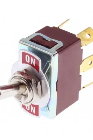 Interrupteur à Bascule Type Aviation 2 Pôles 2 Positions 6 Pins ON-ON 250V 15A - Quantité limitée