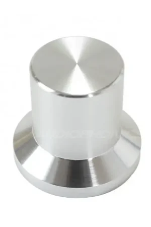 Prêt à expédier - Bouton Aluminium Axe Méplat 22x25x17mm Ø6mm Argent