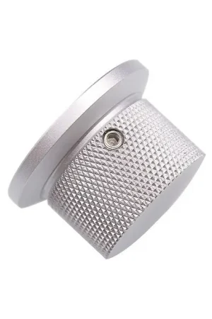 Affaire à saisir - Bouton Aluminium Axe Méplat 38x25mm Ø6mm Argent