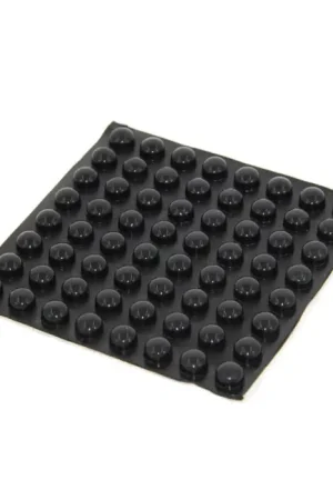 Pieds Caoutchouc Amortissant 10x5mm Noir (Set x4) | Expédition immédiate