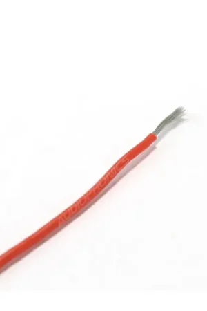 Offre à durée limitée - Fil de câblage multibrins silicone 20AWG 0.5mm² (Rouge)