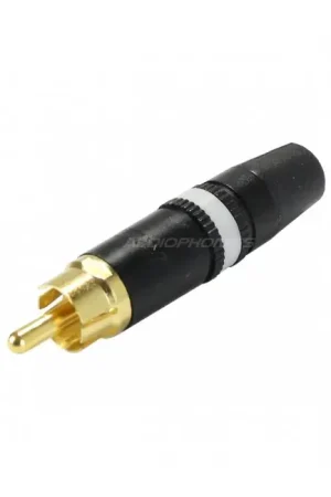 REAN / NEUTRIK NYS373 Connecteur RCA Blanc Ø6mm (Unité) - Tout juste arrivé