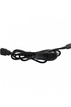 Câble Alimentation USB-A Mâle vers Micro USB-B Mâle avec Interrupteur 22AWG 1m | Prix réduit