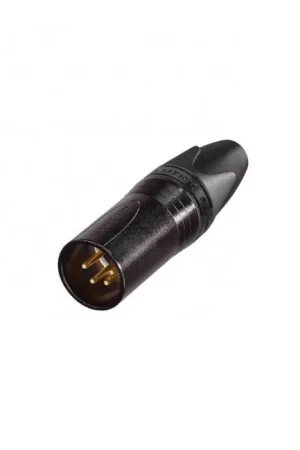 Haute qualité - NEUTRIK NC4MXX-B Connecteur XLR Mâle 4 Pôles Plaqué Or Ø8mm (Unité)
