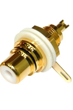 Offre du jour | ELECAUDIO ER-109 Embase RCA Plaqué Or Noir (Unité)