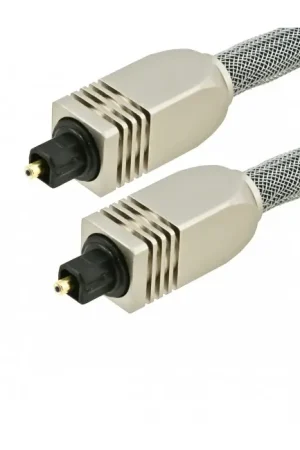 Offre spéciale | Fibre optique Toslink SPDIF Connecteurs métal et gaine 1.8m