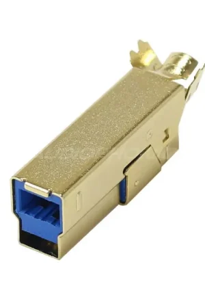 Prix malin - Connecteur USB 3.0 mâle Type B Plaqué or DIY (unité)