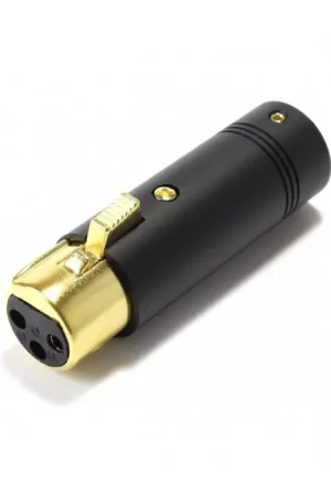 Achetez dès maintenant | ELECAUDIO CX-102 Connecteur XLR Femelle 3 Pôles Plaqué Or Ø8.5mm (Unité)