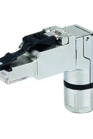 Nouveau lancement | TELEGARTNER MFP8 T568B Connecteur RJ45 Ethernet High-End Métal Coudé