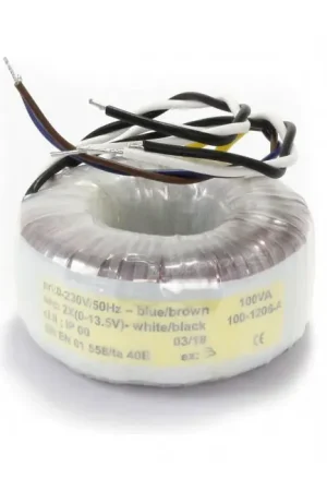 Paiement sécurisé - Transformateur Torique 100VA 2x13.5V 3.7A