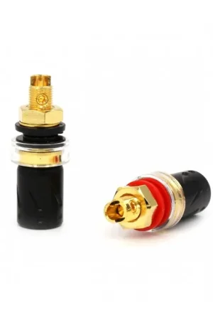 VIBORG BP-603 (G) Borniers Cuivre Pur Plaqué Argent / Or 24k 3μ Ø4.5mm (Set x4) | Économisez maintenant