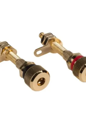 Prix promo | DAYTON AUDIO BPA-38G HD Borniers Plaqués Or Ø15mm x 57mm (La paire)