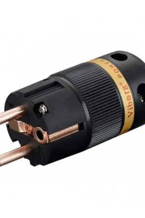 Recommandé | VIBORG VE501 Connecteur Secteur Schuko Type E/F Cuivre Pur Ø19mm