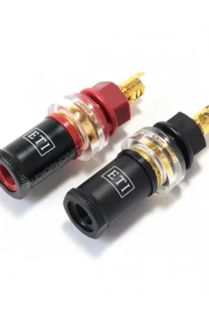 ETI BP-20C Borniers Cuivre Pur Plaqué Or Ø19mm (La Paire) - Promo exceptionnelle
