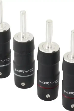 ETI KRYO Fiches Bananes Cuivre Tellurium Plaqué Argent Ø16 x 55mm (Set x4) - Ajoutez au panier