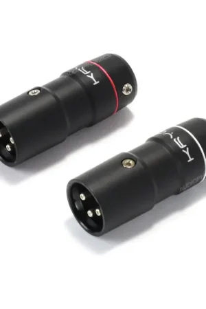 Prix usine | ETI KRYO Connecteur XLR Mâle 3 Pôles Cuivre Tellurium Plaqué Argent Ø12mm (La paire)