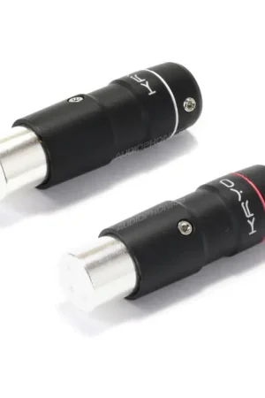 Nouveau lancement | ETI KRYO Connecteur XLR Femelle 3 Pôles Cuivre Tellurium Plaqué Argent Ø12mm (La paire)