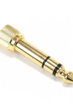 Adaptateur Jack 6.35mm Mâle vers Jack 3.5mm Femelle Plaqué Or Stéréo à Visser - Très apprécié des clients