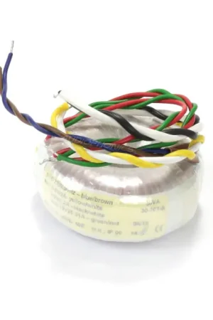 Prix exceptionnel - Transformateur Torique 30VA 2x15V + 1x9V + 1x5V