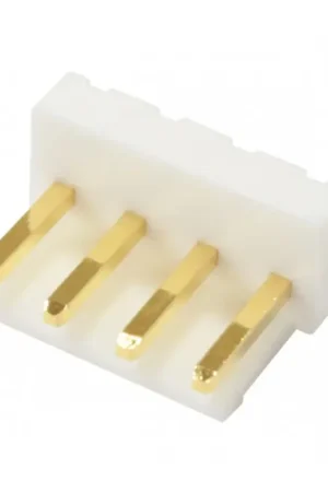 Tout nouveau | Connecteur Embase VH 3.96mm Mâle 4 Voies Plaqué Or Blanc (Unité)