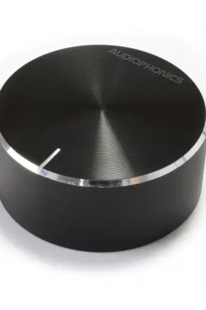 Plus que quelques pièces - Bouton Aluminium Axe Cranté 40x17mm Ø6mm Noir