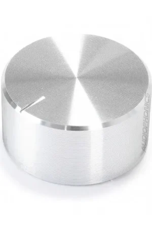 Dernier arrivage | Bouton Aluminium Axe Cranté 20x13mm Ø6mm Argent
