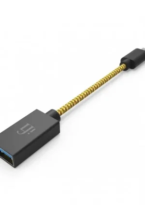 En stock - iFi Audio Câble OTG USB-A Femelle vers USB-C Mâle 12cm