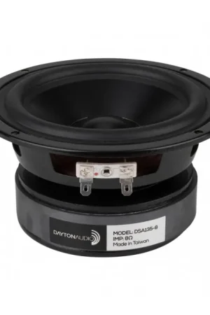 Offre exceptionnelle - DAYTON AUDIO DSA135-8 Designer Series Haut-Parleur de Grave Aluminum 50W 8 Ohm 87dB 51Hz - 9000Hz Ø13.3cm