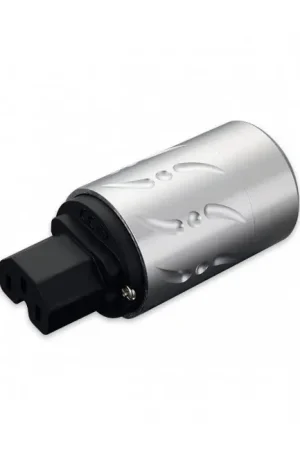 Promo exceptionnelle - VIBORG VF502G Connecteur IEC C15 Cuivre Pur Plaqué Argent / Or 24k Ø20mm