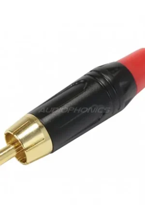 Commandez dès maintenant | Connecteur RCA Plaqué or Rouge Ø6,5mm (Unité)