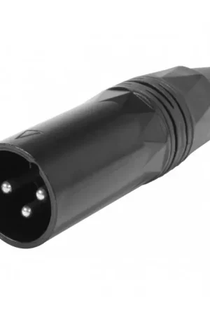 Réduction | Connecteur XLR Mâle 3 Pôles Ø8mm Noir (Unité)
