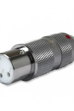 Tendance - VIBORG XF-202R Connecteur XLR Femelle 3 Pôles Cuivre Pur Plaqué Rhodium Ø11mm Rouge (Unité)