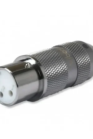 VIBORG XF-202R Connecteur XLR Femelle 3 Pôles Cuivre Pur Plaqué Rhodium Ø11mm Noir (Unité) | Produit phare