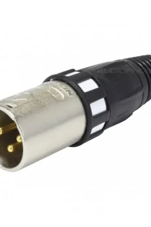 NEUTRIK NC3MXCC Connecteur XLR AES / EBU Mâle 3 Pôles Blindé Plaqué Or Ø 6.5mm (Unité) - Tout juste disponible