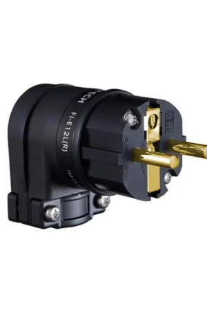 FURUTECH FI-E12L (G) Connecteur Secteur Schuko Type E/F Coudé 90° Ajustable Cuivre Pur Plaqué Or Ø18mm - Bon prix