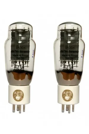 ELECTRO-HARMONIX GOLD 2A3 Tubes de Puissance Platinum Grille Plaquée Or (Paire Appairée) - Offre bientôt terminée
