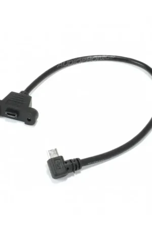 Plébiscité par les clients | Passe Cloison Micro USB-B Mâle Coudé vers Micro USB Femelle 30cm
