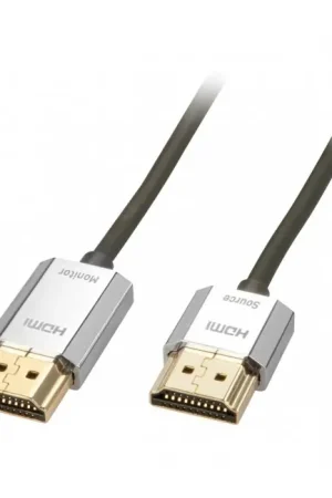 Prix avantageux | LINDY CROMO SLIM Câble HDMI 2.0 Actif Blindé Plaqué Or 3m